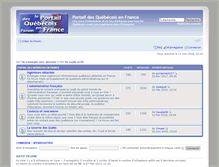 Tablet Screenshot of forum.quebecfrance.info